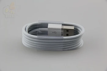1m valge 8 pin 8pin USB-laadija kaabel iphone7 iphone 5s 6 5c 6s pluss IOS Sync Aku pikendusjuhet 5A kvaliteedi 100tk/palju
