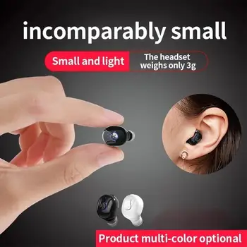 1tk Traadita Kõrvaklappide Nähtamatu Bluetooth-ühilduvad Kõrvaklapid Heli Kvaliteet Earbuds Kõrva Sisse Mic Ühtse Sport Mini Hea C3N4