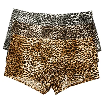 3TK/Palju Meeste Aluspesu Leopard Trükitud Bokserid Tõsta Homme Suur Kott Boxershorts Gay Aluspüksid Seksikas Pagasiruumi Meeste lühikesed Püksid