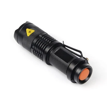 dhl 200pcs SK68 Mini LED Taskulamp ZOOM Veekindel LED-3 Transpordiliikide Zoomable Taskulamp Torch led