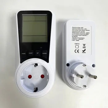 Digitaalne leibkonna Smart Volt Wattmeter Võimsus jälgida Analyzer arvete Euro Pesa Ühendage Kwh Power Meeter Backlight