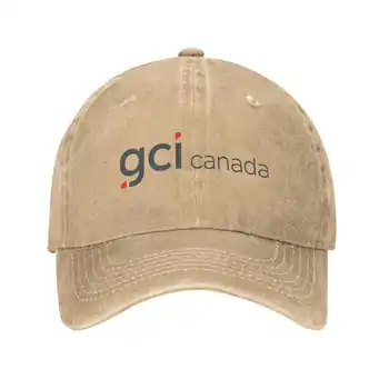 GCI Kanada Logo Print Graphic Vabaaja Denim ühise põllumajanduspoliitika Kootud müts Baseball cap