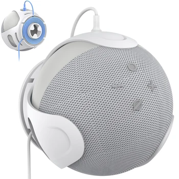 Kaasaskantav Audio-Kõlarid, Kandur Seinale Paigaldatud Bluetooth-ühilduva Kõlarite Tugi koos Kaabli Amazon Kaja Dot 5/4