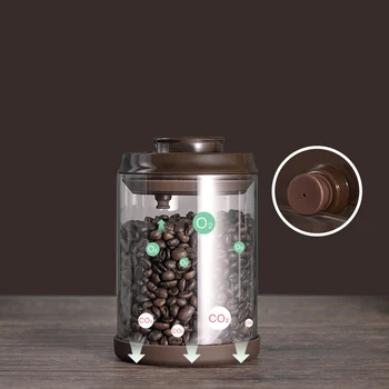 Koos Heitgaasi klapikambri tihend Kohvi Pudel Kõrge boorsilikaatklaasist Jar Loominguline Ladustamise Purk Õhukindlalt Köök Multigrain Candy Tank