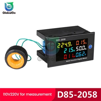 LCD Digitaalne Multimeeter 6-in-1 Faas Majapidamis-Vatt-tunniarvesti AC Pinge Praegune Sagedus Paneel Meter Power Monitor