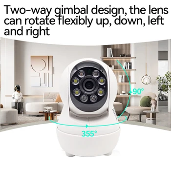 Liikumistuvastus Võrgu Kaamera lainurk Öise Nägemise 1080p WiFi Turvalisuse Järelevalve IP Cam Traadita Jälgida Smart Home Uus