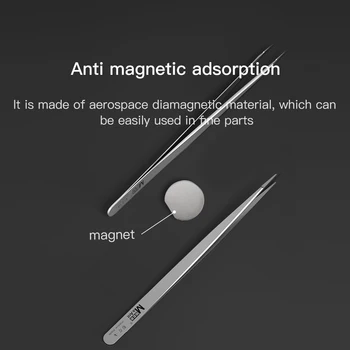 Ma-Ant Käsitsi Poleeritud Non-Magnetic Roostevabast Terasest Pintsetid Emaplaadi Sõidavad Liini Nägu Mobiiltelefon, Arvuti Remont Tööriistad