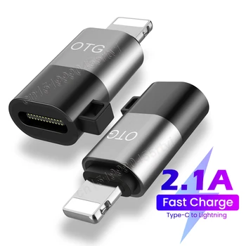USB Tüüp C kuni 8-Pin-OTG Adapter iPhone 14 13 12 11 Pro Max XR 2A Kiire Laadimine Kaabel Converter Kõrvaklapid U Disk