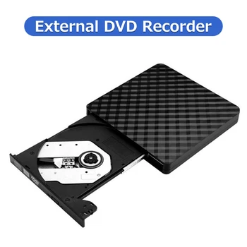 USB3.0 Väline Optiline seade DVD-Kirjutaja, CD-Mängija Diktofoni Toetada Üht-sisestage Salvestamine Optiline seade Väline DVD-salvesti