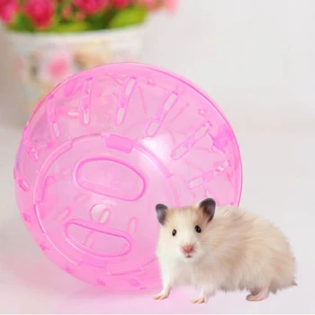 Väike Pet Joosta Palli Mänguasi Kodus Hamster Läbipaistev Töötab Palli 10cm Sörkimine Lemmikloomad Koiotinahad merisiga Mini Traav Palli