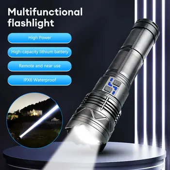 Võimas LED Taskulamp, Kõrge Luumenit actical Taskulambid Pikk/lühike Pihuarvutite Laetav USB-Veekindel Kalapüük Jahindus Lamp