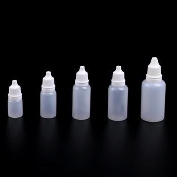 1 Tk 5ml-30ml Nõela Otsa Tühja Plastikust Squeezable Liquid Dropper Valge Pudelid Juhul Uus