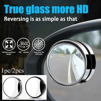 2tk Auto Rearview Mirror HD Blind Spot Peeglid 360-Kraadise lainurk Auto Ümmargune Kumer Peegel Esiistmed Koos Kruvi jobu
