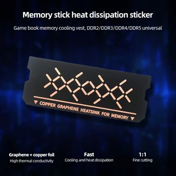 2tk Thermal Pad vaskfoolium Disain soojushajutamise Pad Antioksüdant Grafeeni Kate PC DDR5 DDR4 DDR3 Mälu Moodul