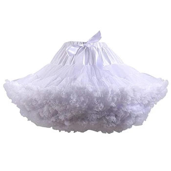 4 Värvi Petticoat Naiste Lolita Cosplay Petticoat-Line Pundunud Tutu Seelik Kihiline Ballett Pettiskirts Suur Bowknot Underskirt