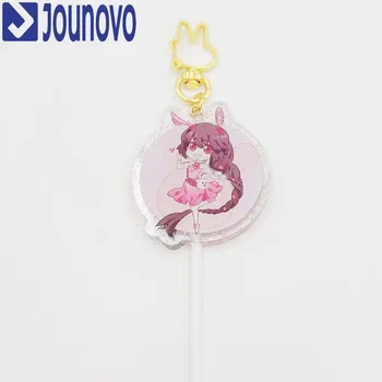 Akrüül-Lollipop Võtmehoidjad Topelt Trükitud Glitter Anime Tüdruk Iseloomu Super Meeskond Poest Hulgi-4.5*4,5 CM