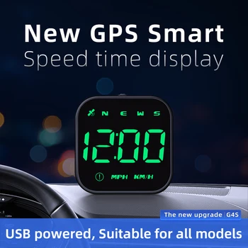 Auto HUD G4S GPS-Head Up Display Kell Kompass Spidomeeter LED KMH Arvesti Omanik 2.5 Tolline Ekraan, Pardal Arvuti, Digitaalne Tester