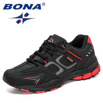 BONA 2023 Uus Tegevus Sportlik Nahast spordijalatsid Meeste Kvaliteetsed jooksukingad Mees Sörkimine Trendikad Tossud Zapatillas