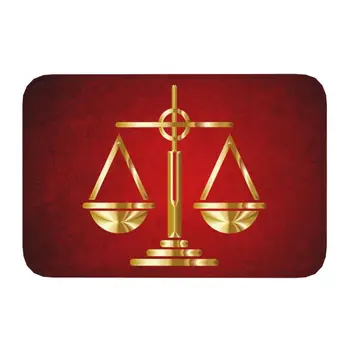Kuld Kaalud Õigusel Ja Logo Korrusel Ukse Köök Vann Matt Anti-Slip Advokaat, Juriidiline Isik Jalamatt Elutuba Sissepääs Vaip Vaip