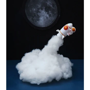 Letour Loominguline Astronaut Raketi Öö Valguses Magamistuba Laua Sise-Kaunistused Ruumi Atmosfääri Öö Lambi Käsitöö Kingitus Materjal