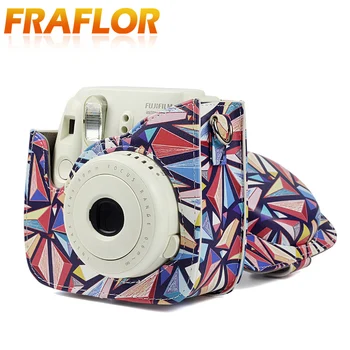 Näiteks Fuji Fujifilm Instax Mini 8/8+/9 Folk-custom Muster Kaamera Kott PU Nahk Vahetu Kaamera Õla Kott Kaitsja Rihm