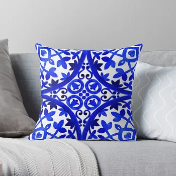 Portugali azulejo plaatidega. Viska Padi Kohandatud Padi Foto Dekoratiivsed Padjad