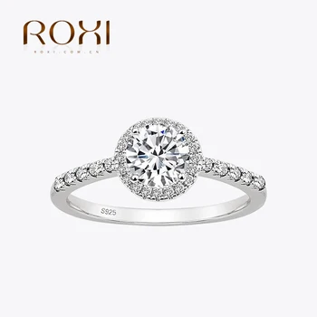 ROXI 925 Sterling Hõbe Naiste Kaasamine abielusõrmus Ring Kuupmeetri Tsirkooniumoksiid sõrmustes Pruut Suurus 5-9 Anello Argento 925