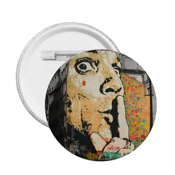 Salvador Dali Maali Pehme Nuppu Pin-Riided Sõle Loominguline Sõrmed Ehted Decor Armas Embleem Grafitti Naiste Lapse Rinnamikrofon