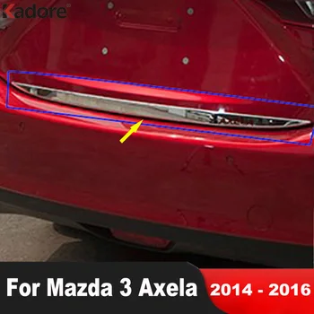 Taga Pagasiruumi Kaas Kaas Sisekujundus Jaoks Mazda 3 Axela 2014 2015 2016 Roostevaba Auto Tagaluugi Vormimise Garneering Riba Välisilme Tarvikud
