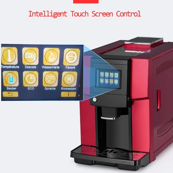 Touch Kaubandusliku Automaatne kohvimasin LCD espresso kohvimasin & kohviveski 19 baar cappuccino tegija 220v 1250w 1tk