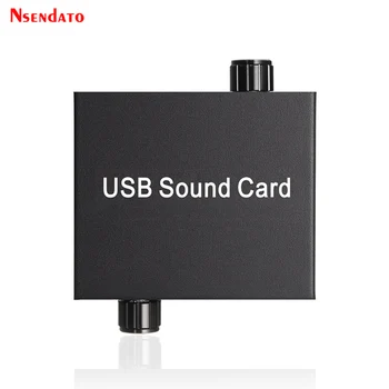 USB Audio helikaart Sülearvuti PS5 Kõrvaklapid Mikrofoni Heli Kaardi USB Väline helikaart Toetust 3,5 mm Tüüp C Volume Bass Nupp