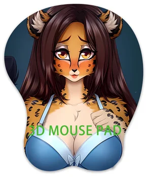 UUS 3D Mouse Pad Gepard Kasside Anime, Manga Rindade Mängude Randme Ülejäänud Multi Disain Hiire Matt