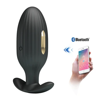 Uus Bluetooth APP Kontrolli Elektrilöögi Dildo Vibraatorid G Spot Stimulaator Vibreeriv Hüpata Muna Anal Plug Sugu Mänguasjad Paarid